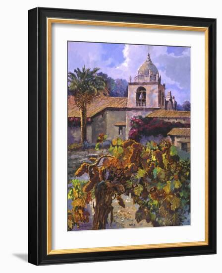 Vineyard at San Miguel-Clif Hadfield-Framed Art Print