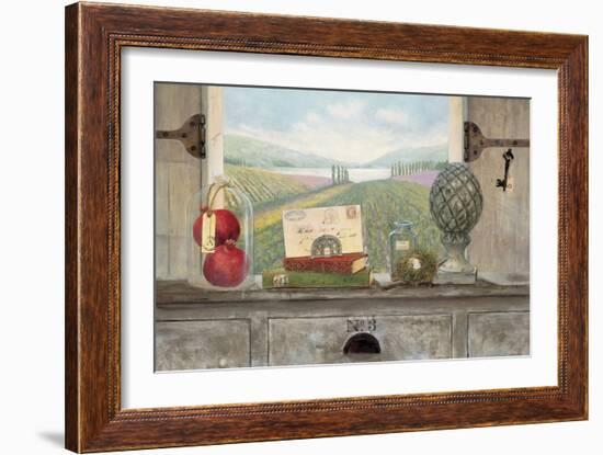 Vineyard Chateau View-Arnie Fisk-Framed Art Print