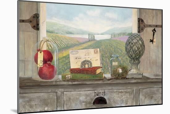 Vineyard Chateau View-Arnie Fisk-Mounted Art Print