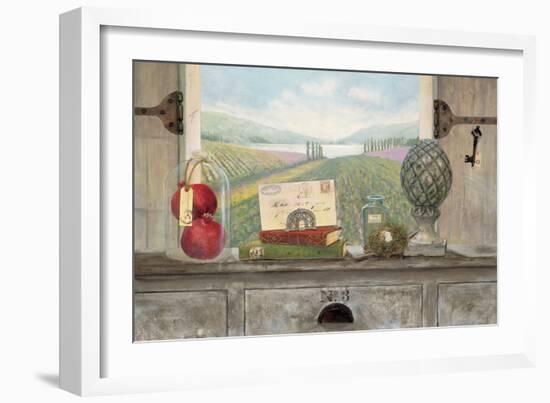 Vineyard Chateau View-Arnie Fisk-Framed Premium Giclee Print