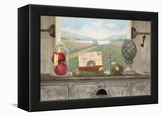 Vineyard Chateau View-Arnie Fisk-Framed Stretched Canvas