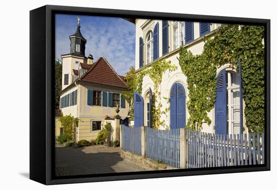 Vineyard 'Friedrich Aust' at the Vineyard Route 10 in Radebeul Near Dresden-Uwe Steffens-Framed Premier Image Canvas