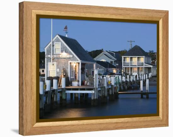 Vineyard Haven Harbour, Martha's Vineyard, Massachusetts, USA-Walter Bibikow-Framed Premier Image Canvas