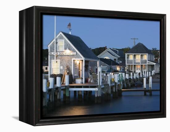 Vineyard Haven Harbour, Martha's Vineyard, Massachusetts, USA-Walter Bibikow-Framed Premier Image Canvas