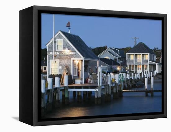 Vineyard Haven Harbour, Martha's Vineyard, Massachusetts, USA-Walter Bibikow-Framed Premier Image Canvas