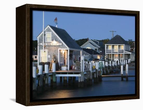 Vineyard Haven Harbour, Martha's Vineyard, Massachusetts, USA-Walter Bibikow-Framed Premier Image Canvas