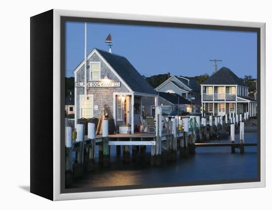 Vineyard Haven Harbour, Martha's Vineyard, Massachusetts, USA-Walter Bibikow-Framed Premier Image Canvas