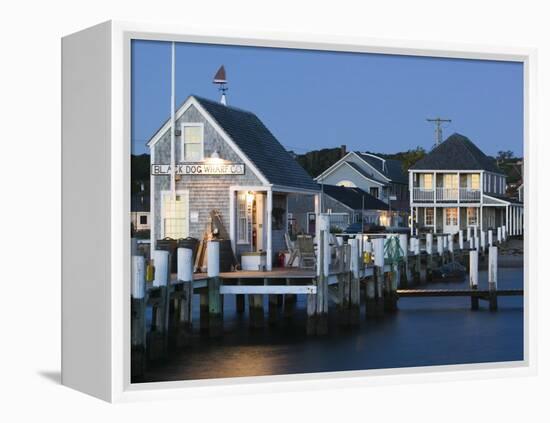 Vineyard Haven Harbour, Martha's Vineyard, Massachusetts, USA-Walter Bibikow-Framed Premier Image Canvas