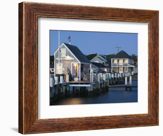 Vineyard Haven Harbour, Martha's Vineyard, Massachusetts, USA-Walter Bibikow-Framed Photographic Print