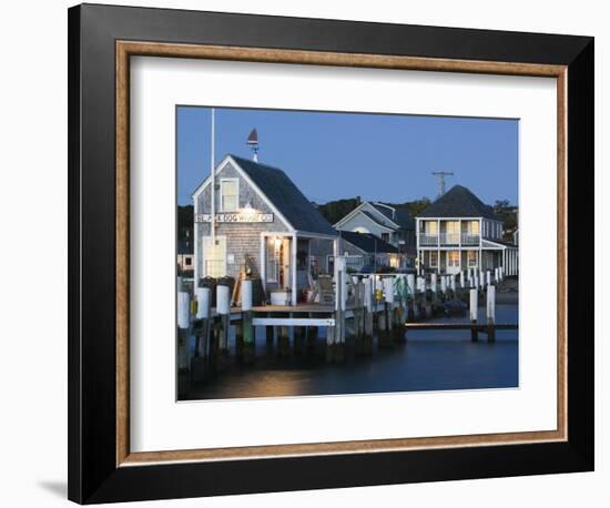 Vineyard Haven Harbour, Martha's Vineyard, Massachusetts, USA-Walter Bibikow-Framed Photographic Print