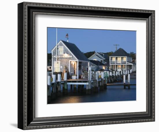 Vineyard Haven Harbour, Martha's Vineyard, Massachusetts, USA-Walter Bibikow-Framed Photographic Print