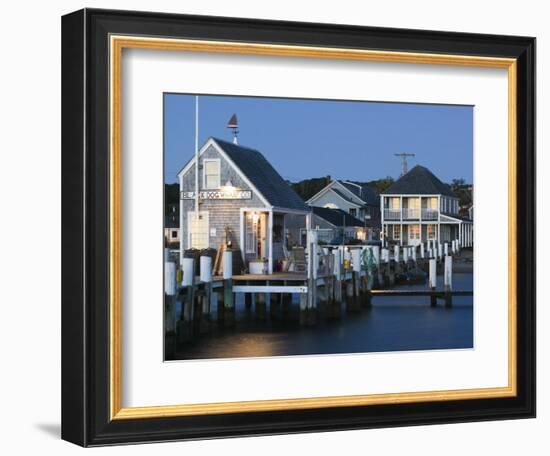 Vineyard Haven Harbour, Martha's Vineyard, Massachusetts, USA-Walter Bibikow-Framed Photographic Print