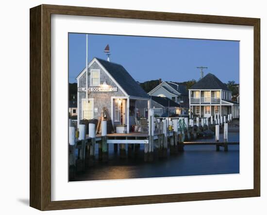 Vineyard Haven Harbour, Martha's Vineyard, Massachusetts, USA-Walter Bibikow-Framed Photographic Print