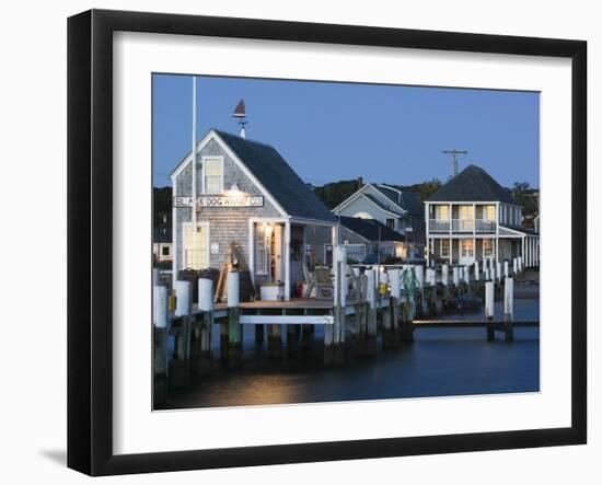 Vineyard Haven Harbour, Martha's Vineyard, Massachusetts, USA-Walter Bibikow-Framed Photographic Print