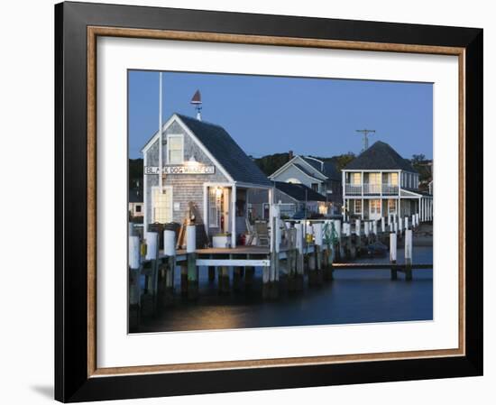 Vineyard Haven Harbour, Martha's Vineyard, Massachusetts, USA-Walter Bibikow-Framed Photographic Print