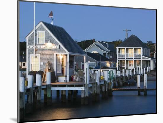 Vineyard Haven Harbour, Martha's Vineyard, Massachusetts, USA-Walter Bibikow-Mounted Photographic Print