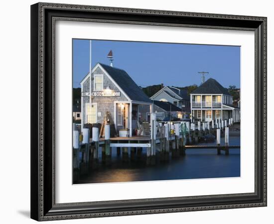 Vineyard Haven Harbour, Martha's Vineyard, Massachusetts, USA-Walter Bibikow-Framed Photographic Print