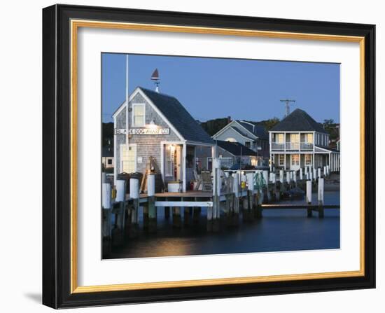 Vineyard Haven Harbour, Martha's Vineyard, Massachusetts, USA-Walter Bibikow-Framed Photographic Print