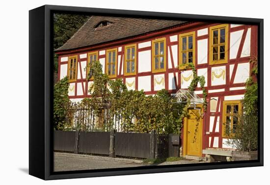 Vineyard 'House Lorenz' Built in 1680 in the Vineyard Route in Radebeul Near Dresden-Uwe Steffens-Framed Premier Image Canvas
