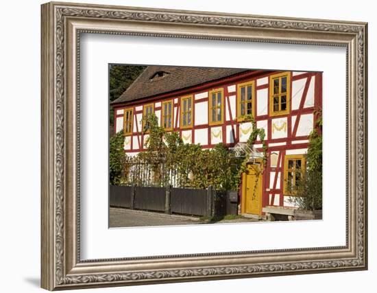 Vineyard 'House Lorenz' Built in 1680 in the Vineyard Route in Radebeul Near Dresden-Uwe Steffens-Framed Photographic Print