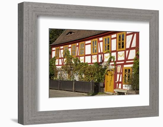 Vineyard 'House Lorenz' Built in 1680 in the Vineyard Route in Radebeul Near Dresden-Uwe Steffens-Framed Photographic Print