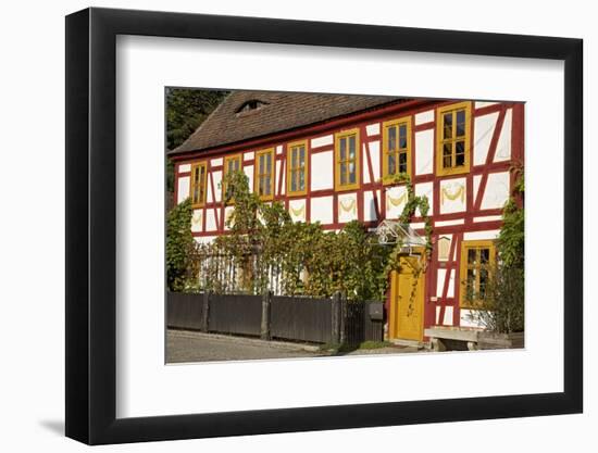 Vineyard 'House Lorenz' Built in 1680 in the Vineyard Route in Radebeul Near Dresden-Uwe Steffens-Framed Photographic Print