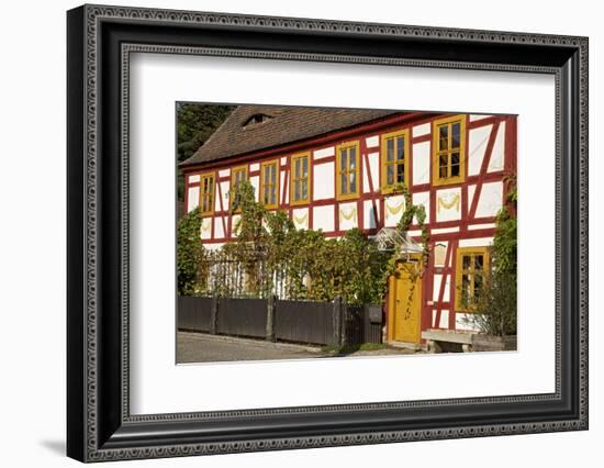 Vineyard 'House Lorenz' Built in 1680 in the Vineyard Route in Radebeul Near Dresden-Uwe Steffens-Framed Photographic Print