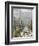 Vineyard in Winter, Riquewihr, Haut Rhin, Alsace, France-Walter Bibikow-Framed Photographic Print