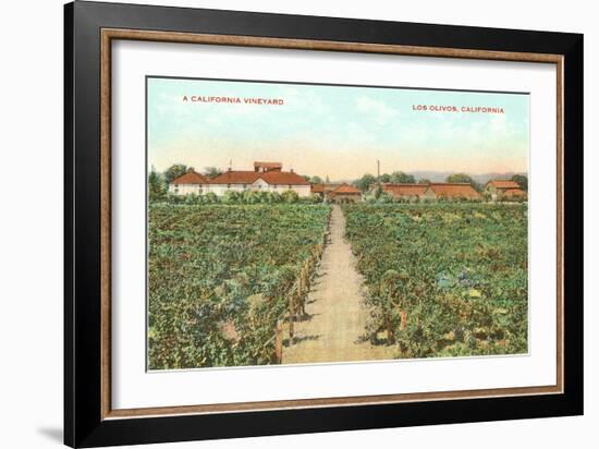 Vineyard, Los Olivos-null-Framed Art Print