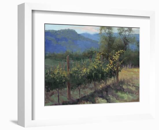 Vineyard On The Hill-Jill Schultz McGannon-Framed Art Print