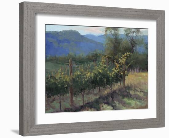 Vineyard On The Hill-Jill Schultz McGannon-Framed Art Print