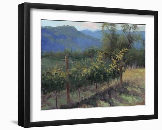 Vineyard On The Hill-Jill Schultz McGannon-Framed Art Print