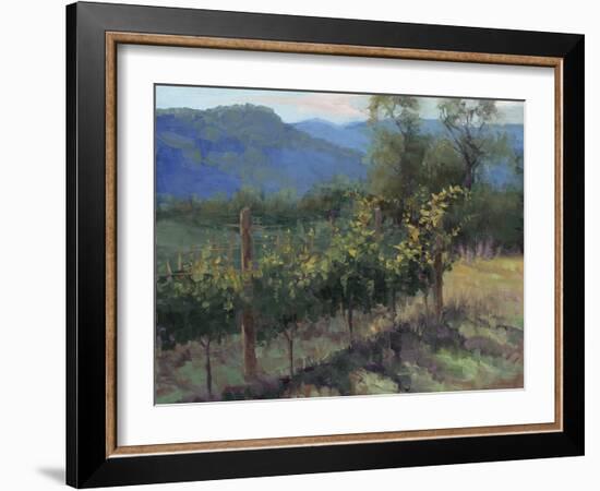 Vineyard On The Hill-Jill Schultz McGannon-Framed Art Print