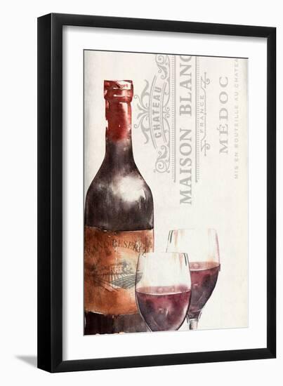 Vineyard Panel 1-Kimberly Allen-Framed Art Print