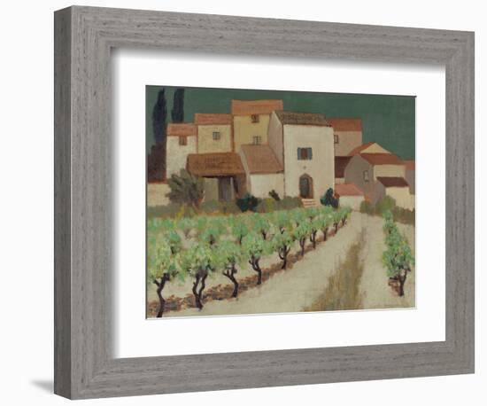 Vineyard, Provence-Eric Hains-Framed Giclee Print