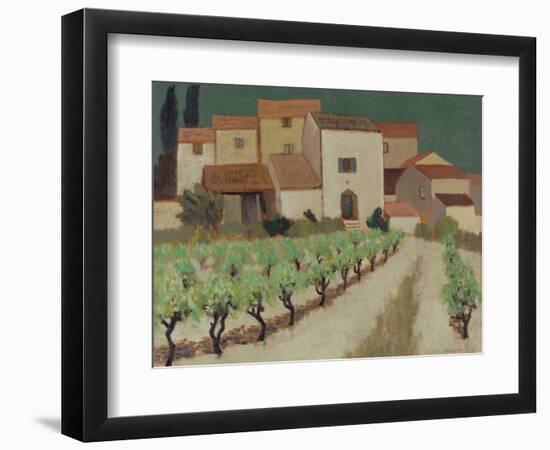 Vineyard, Provence-Eric Hains-Framed Giclee Print