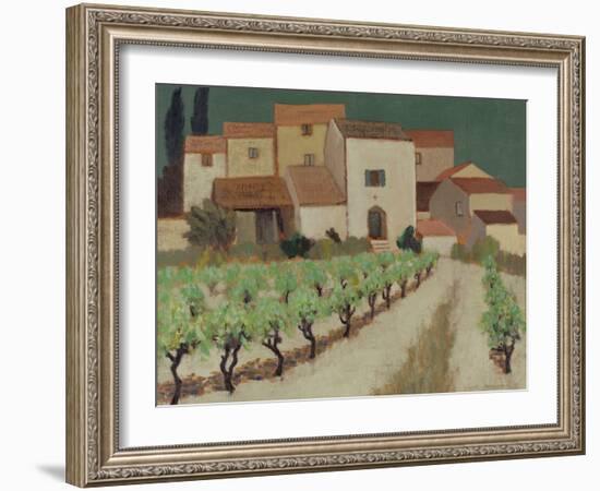 Vineyard, Provence-Eric Hains-Framed Giclee Print