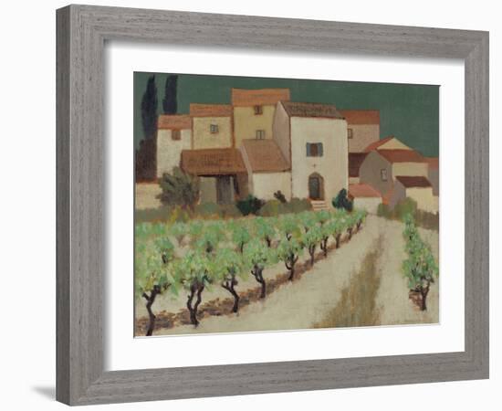 Vineyard, Provence-Eric Hains-Framed Giclee Print