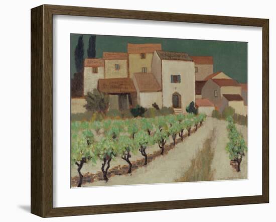 Vineyard, Provence-Eric Hains-Framed Giclee Print