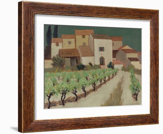 Vineyard, Provence-Eric Hains-Framed Giclee Print