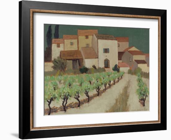 Vineyard, Provence-Eric Hains-Framed Giclee Print