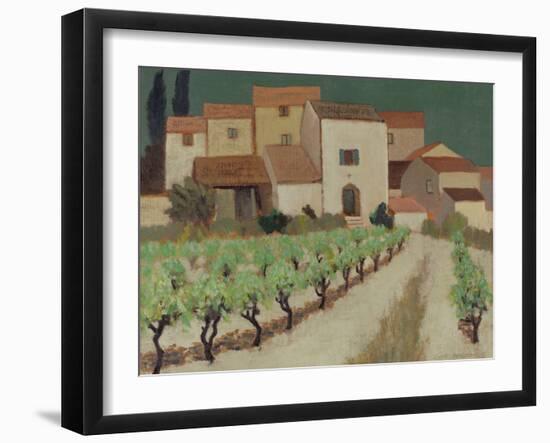 Vineyard, Provence-Eric Hains-Framed Giclee Print