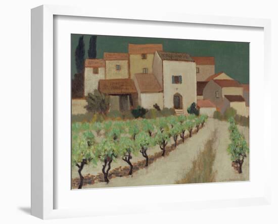 Vineyard, Provence-Eric Hains-Framed Giclee Print