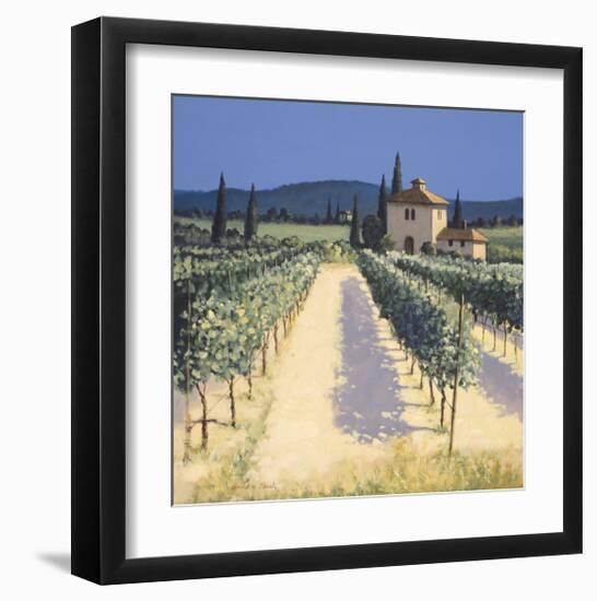 Vineyard Shadows-David Short-Framed Giclee Print