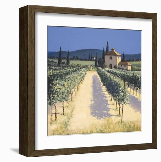 Vineyard Shadows-David Short-Framed Giclee Print