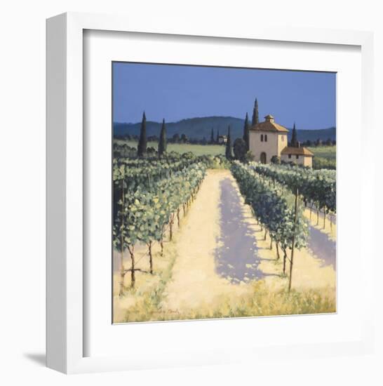 Vineyard Shadows-David Short-Framed Giclee Print