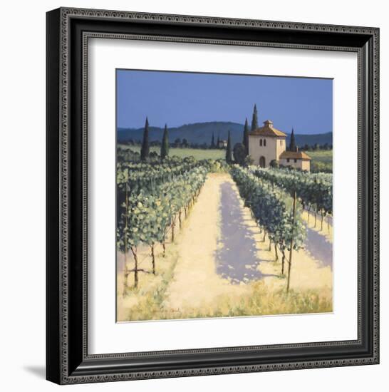 Vineyard Shadows-David Short-Framed Giclee Print