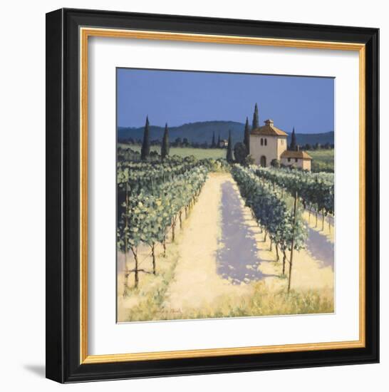 Vineyard Shadows-David Short-Framed Giclee Print