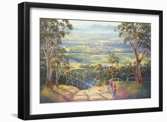 Vineyard Vista-John Bradley-Framed Giclee Print