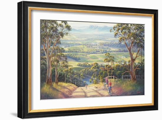 Vineyard Vista-John Bradley-Framed Giclee Print